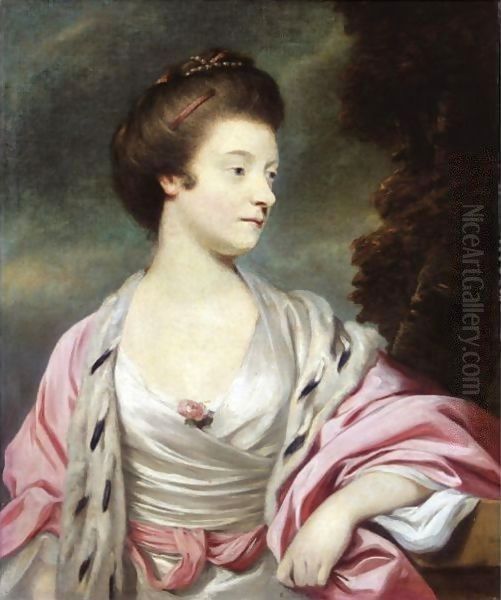 Portrait Of Elizabeth, Lady Amherst (1740-1830) Oil Painting by Sir Joshua Reynolds