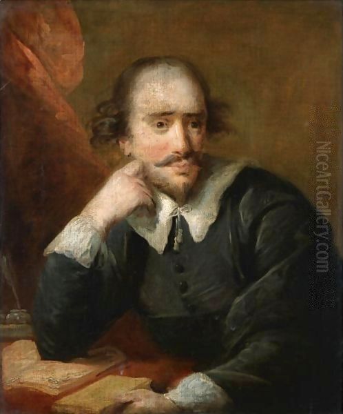 Portrait Of William Shakespeare Oil Painting by John Francis Rigaud