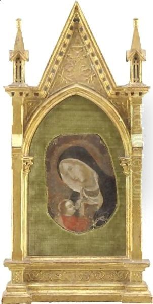 Madonna Col Bambino Oil Painting by Agnolo Gaddi