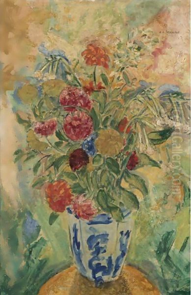 Flowers Oil Painting by Alfred Henry Maurer