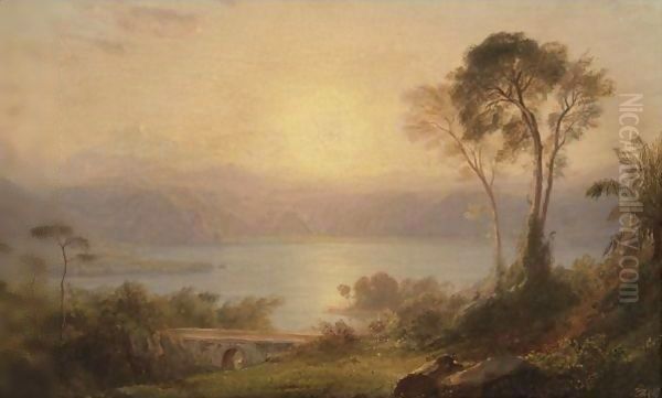 Tropical Landscape 2 Oil Painting by Frederic Edwin Church