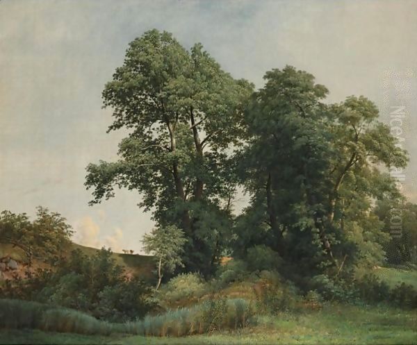 On The Brandywine Oil Painting by William Trost Richards