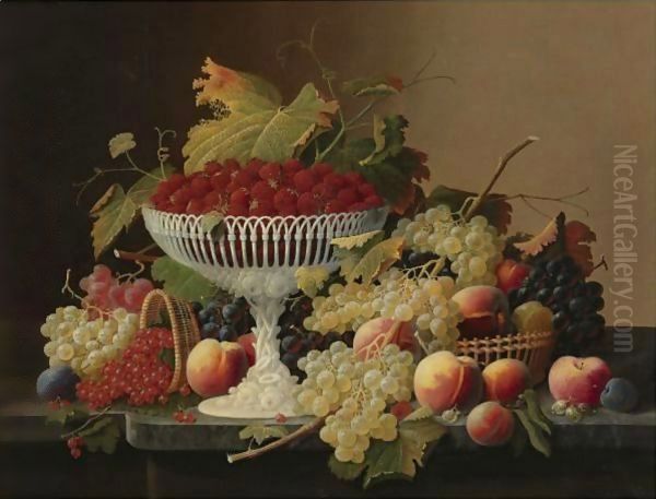 Still Life With Fruit 6 Oil Painting by Severin Roesen