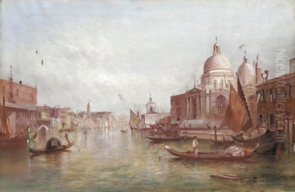 Santa Maria Della Salute, Venice Oil Painting by Alfred Pollentine