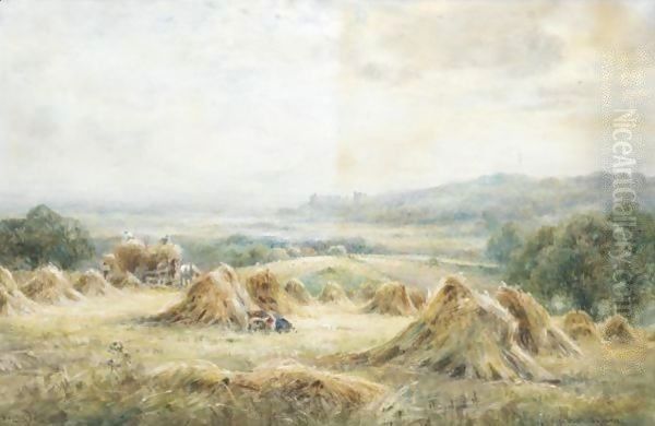 Near Arundel, Sussex Oil Painting by Henry John Kinnaird