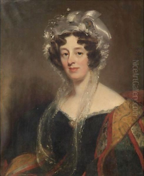 Portraits Of Anna Thomasina, Nee Exshaw (1783-1859) Oil Painting by Martin Cregan