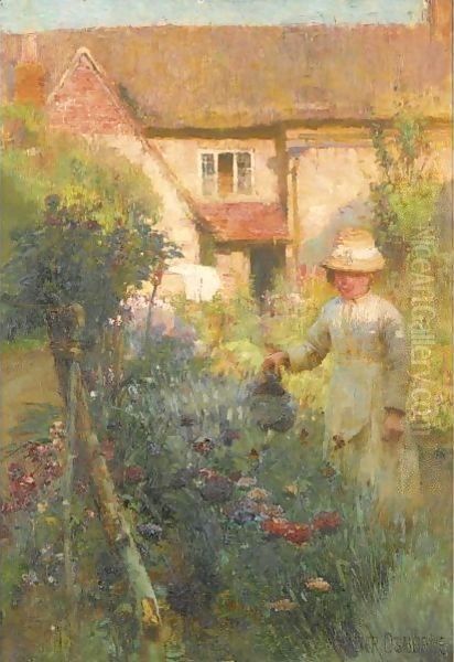 The Garden Oil Painting by Walter Frederick Osborne