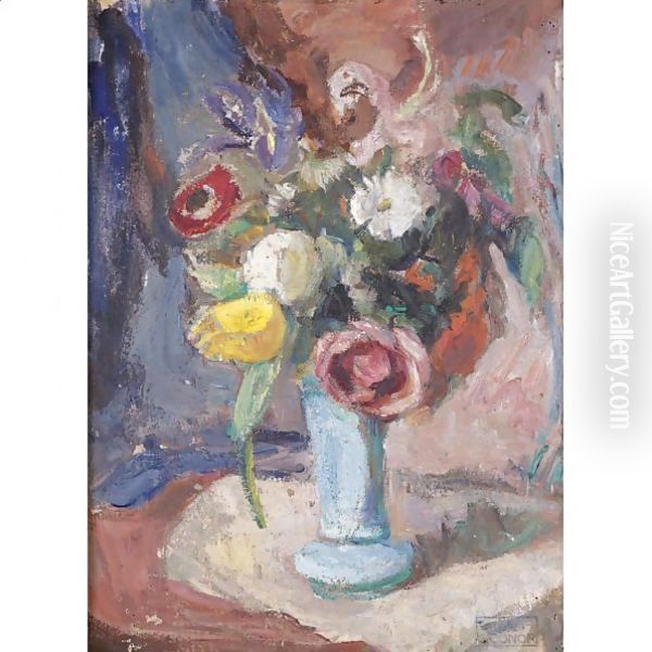 Still Life With Flowers 2 Oil Painting by Roderic O'Conor