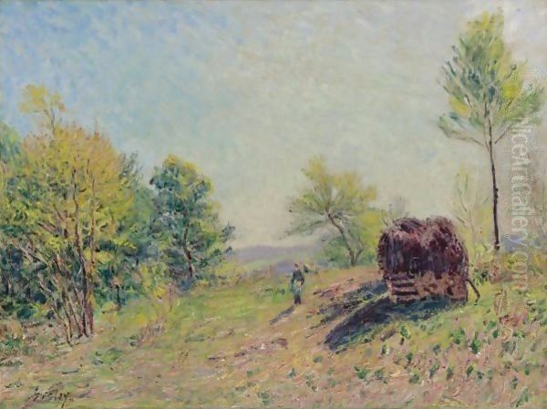 Dans Le Bois Au Printemps Oil Painting by Alfred Sisley