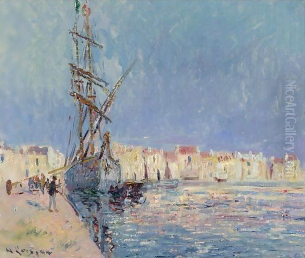 Les Martigues, Le Port De Ferriere Oil Painting by Gustave Loiseau