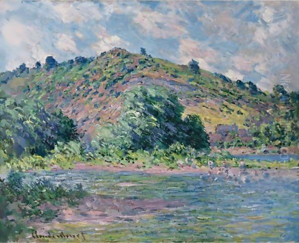 Bords De La Seine A Port-Villez Oil Painting by Claude Oscar Monet