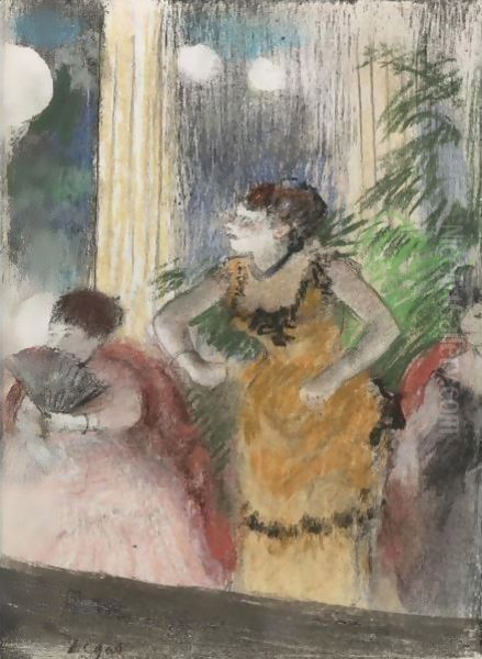 Cafe-Concert Oil Painting by Edgar Degas