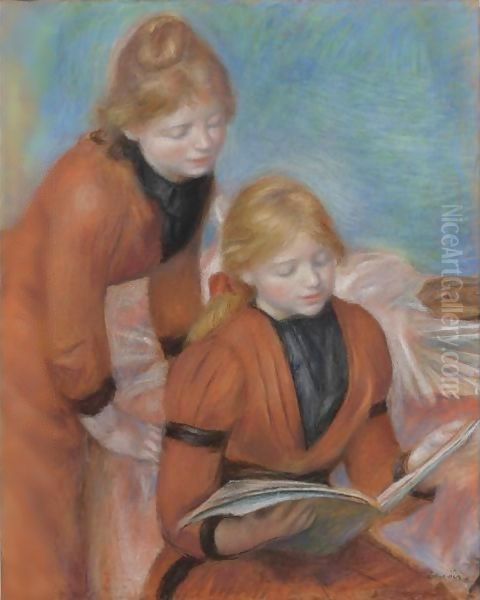 La Lecture Oil Painting by Pierre Auguste Renoir