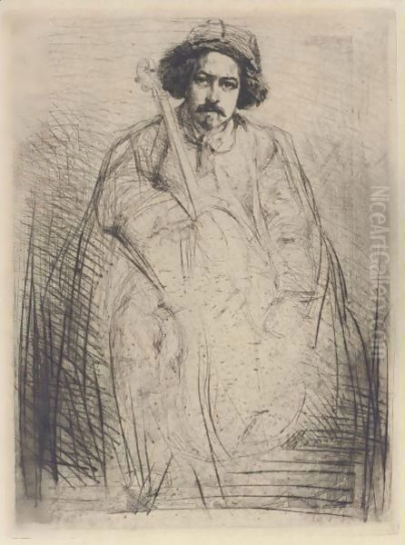 Becquet Oil Painting by James Abbott McNeill Whistler