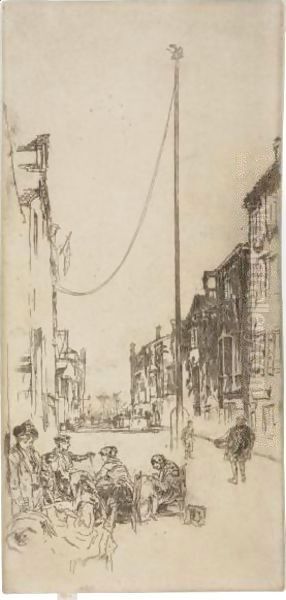 The Mast Oil Painting by James Abbott McNeill Whistler