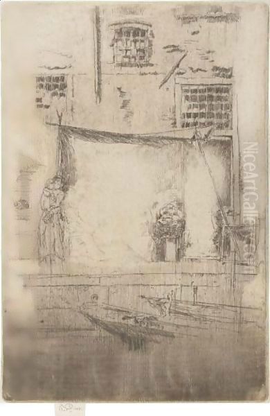 Fruit-Stall Oil Painting by James Abbott McNeill Whistler