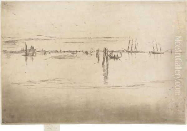 Long Lagoon Oil Painting by James Abbott McNeill Whistler