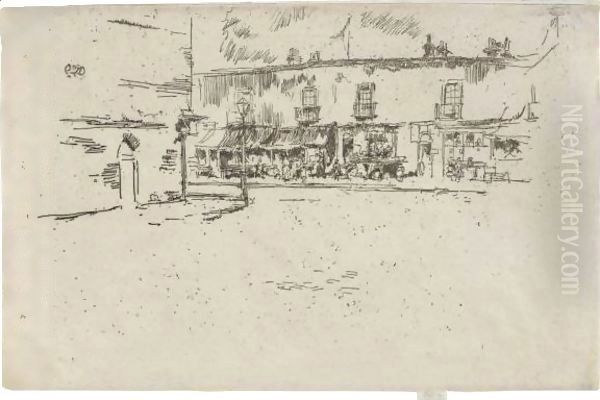 Jubilee Place, Chelsea Oil Painting by James Abbott McNeill Whistler