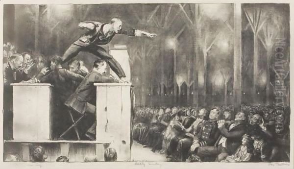 Billy Sunday Oil Painting by George Wesley Bellows