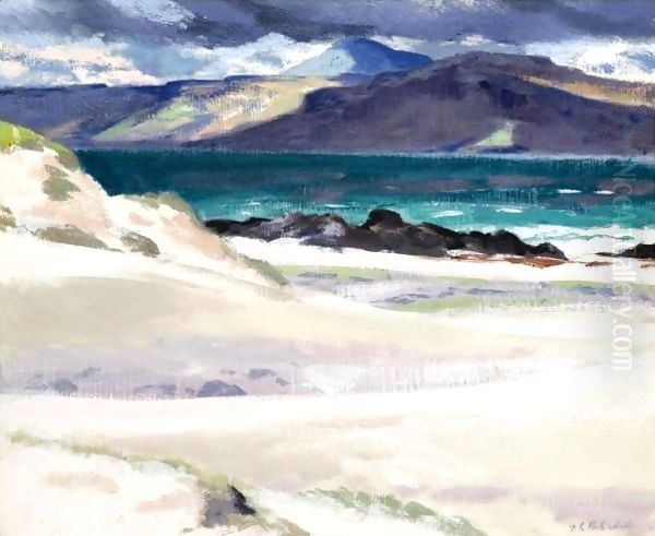 Iona And Ben More Oil Painting by Francis Campbell Boileau Cadell