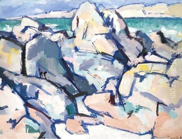 Iona 3 Oil Painting by Samuel John Peploe