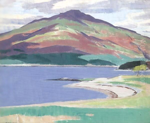 Sound Of Mull Oil Painting by Francis Campbell Boileau Cadell