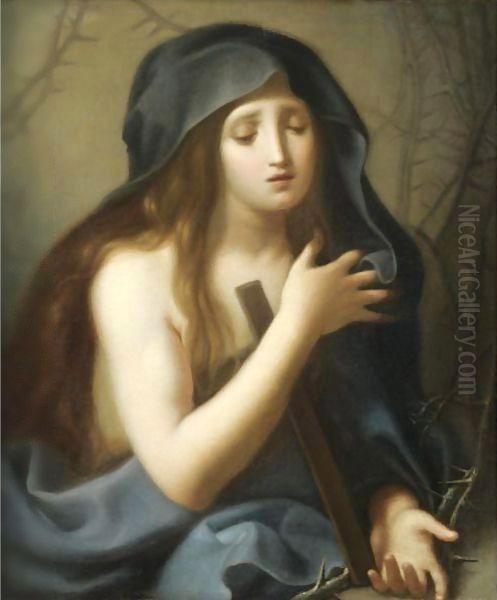 The Penitent Magdalene Oil Painting by Antonio Cavalucci