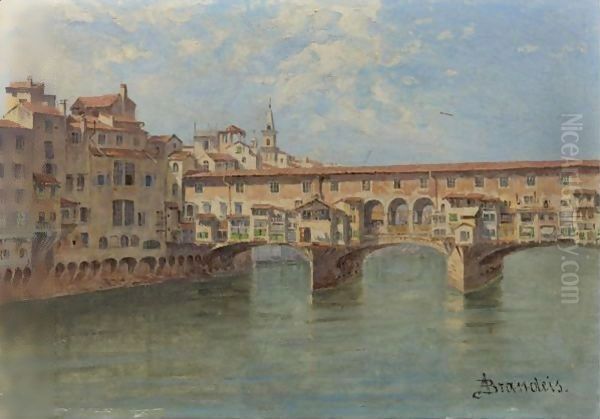 The Ponte Vecchio, Florence Oil Painting by Antonietta Brandeis