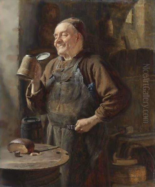 The Brewmaster Oil Painting by Eduard Von Grutzner