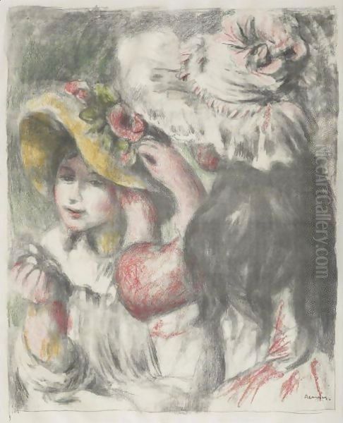 Le Chapeau Epingle 2ieme Planche Oil Painting by Pierre Auguste Renoir