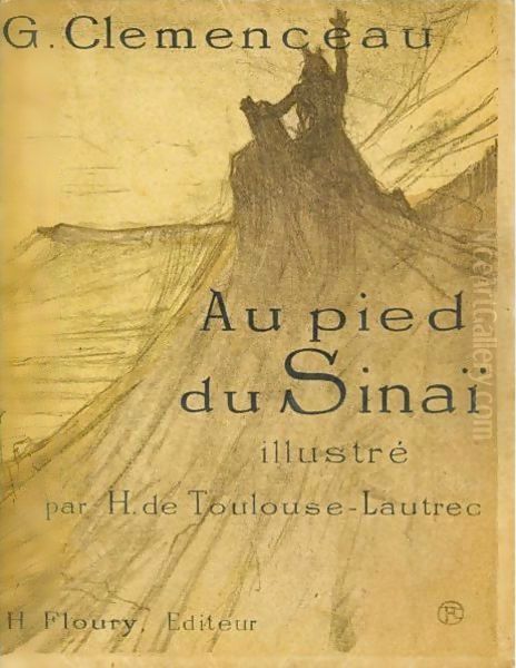 George Clemenceau Au Pied Du Sinai Oil Painting by Henri De Toulouse-Lautrec