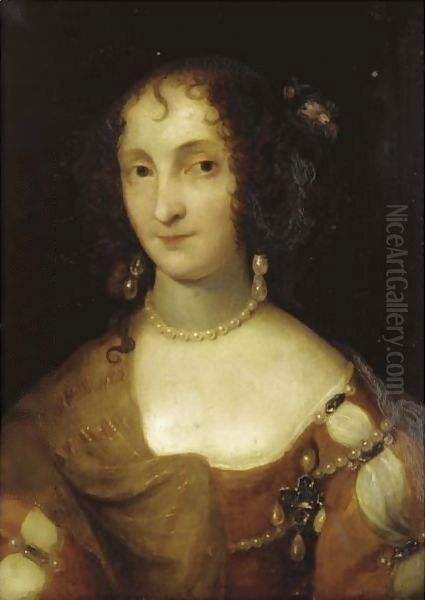 Portrait Of A Lady Oil Painting by Davis, Theodore Russell