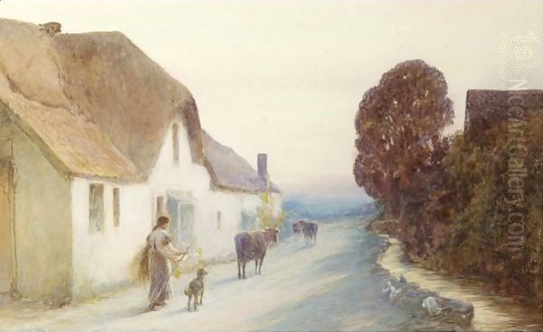 An Early Start Oil Painting by John White