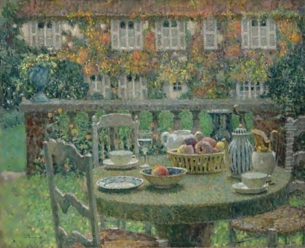 La Table D'Automne Oil Painting by Henri Eugene Augustin Le Sidaner