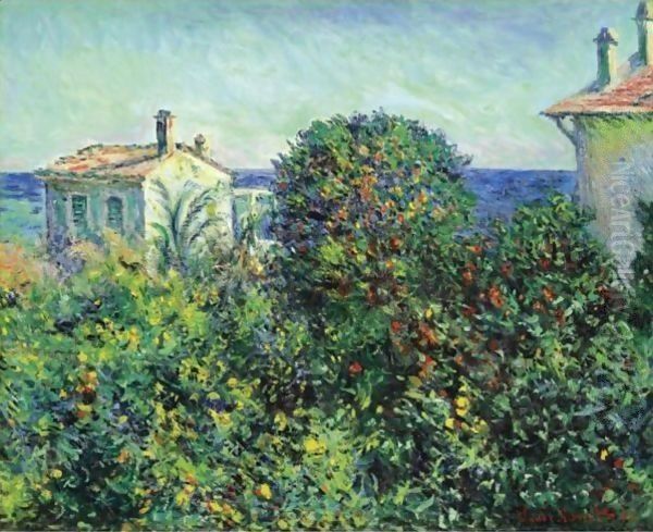 Maison Du Jardinier Or Bordighera, La Mediterranee Oil Painting by Claude Oscar Monet