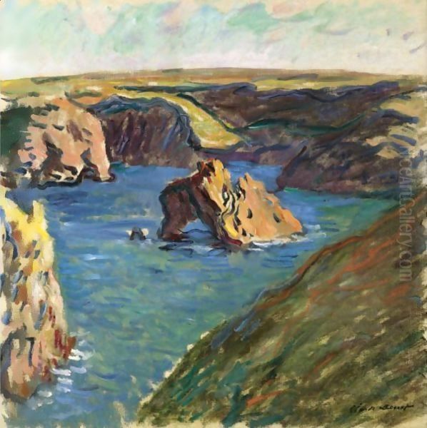 Belle-Ile Oil Painting by Claude Oscar Monet