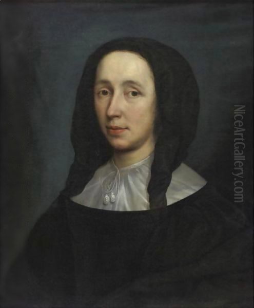 Portrait Of A Lady Oil Painting by Cornelius Janssens Van The Younger Ceulen