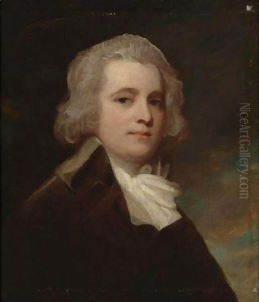 Portrait Of The Hon. John Bridgeman Simpson Oil Painting by George Romney