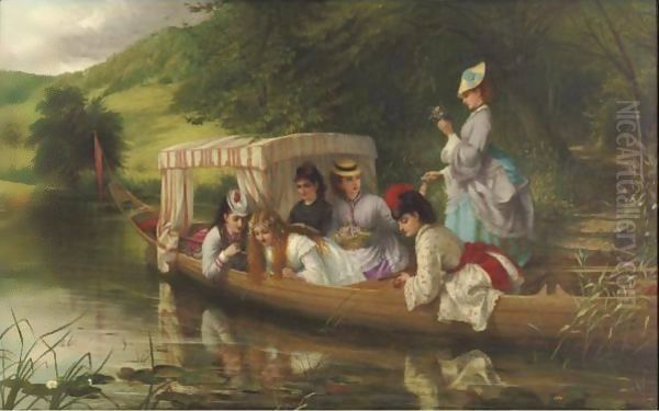 Pleasing Reflections Oil Painting by Thomas Brooks