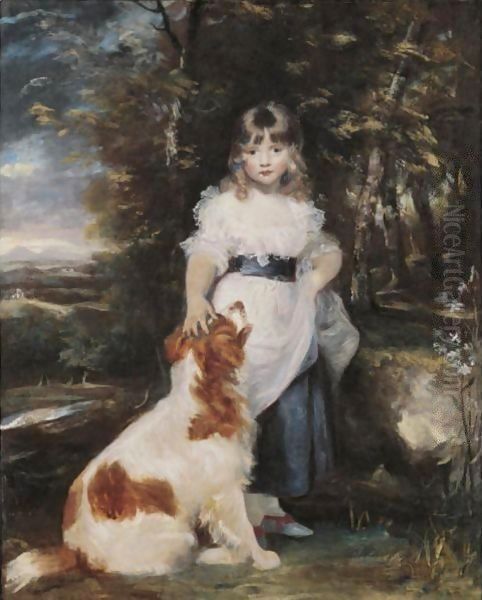 Portrait Of Miss Frances Harris Oil Painting by Sir Joshua Reynolds