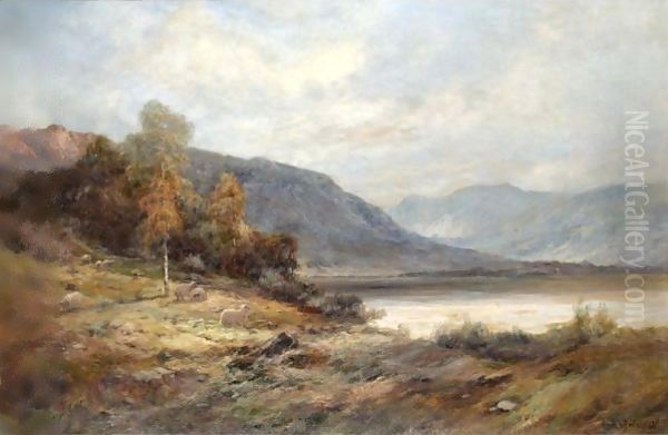 The Banks Of Loch Katrine Oil Painting by Alfred de Breanski