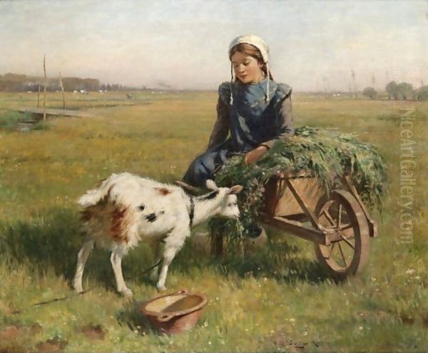 A Dutch Idyll Oil Painting by William Kay Blacklock