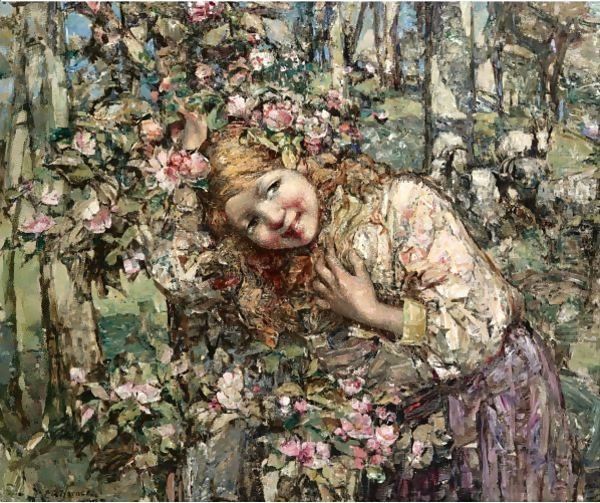 Springtime 2 Oil Painting by Edward Atkinson Hornel