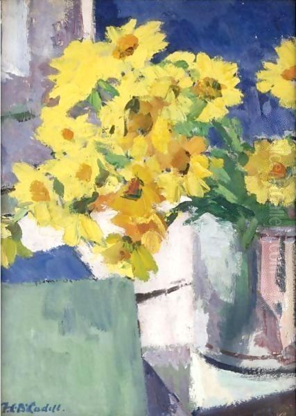 Corn Marigolds Oil Painting by Francis Campbell Boileau Cadell