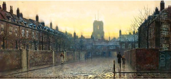 Old Chelsea 2 Oil Painting by John Atkinson Grimshaw