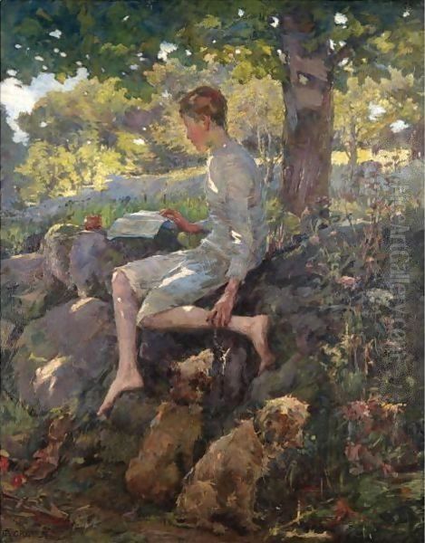 The Half Holiday, Alec Home From School Oil Painting by Elizabeth Stanhope Forbes