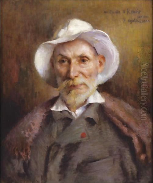 Portrait De Renoir Oil Painting by Felix Hippolyte-Lucas