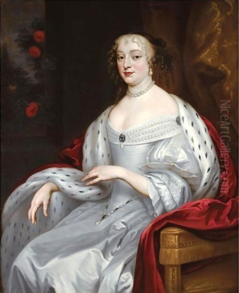 Portrait Of Anne Hyde, Duchess Of York Oil Painting by Sir Peter Lely