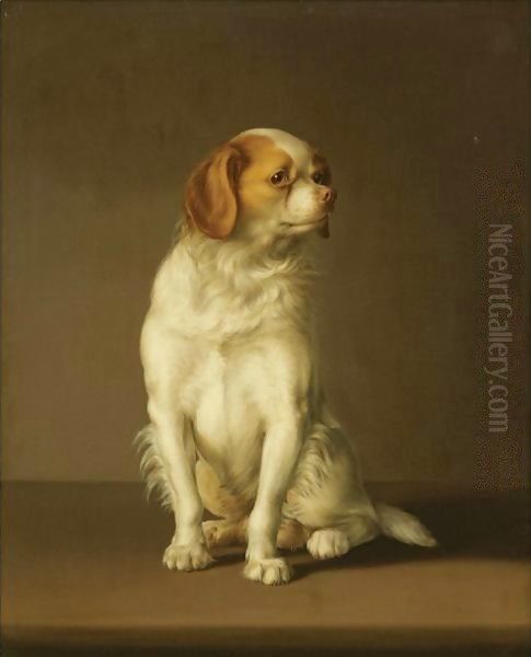 Portrait Of A King Charles Spaniel Oil Painting by Louis Leopold Boilly