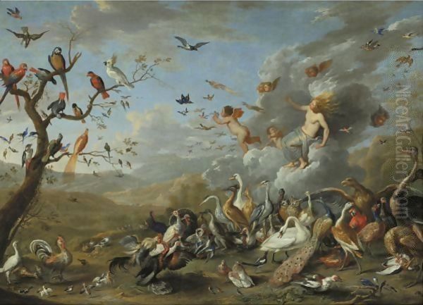 An Allegory Of Air Oil Painting by Jan van Kessel